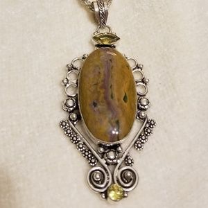 .925 Silver Genuine Gemstone Pendant